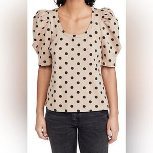 ENGLISH FACTORY PUFF SLEEVE T-SHIRT